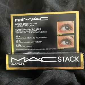 MAC Cosmetics Stack Micro Mascara Mini BNIB Black